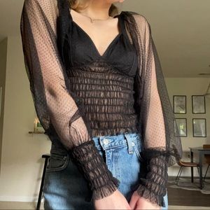Free People Puff Sleeve Top